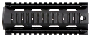 Picture of Aim Sports M4 Handguard 6" Carbine Style Made of Aluminum with Black Anodized Finish & Quad Rail MT021