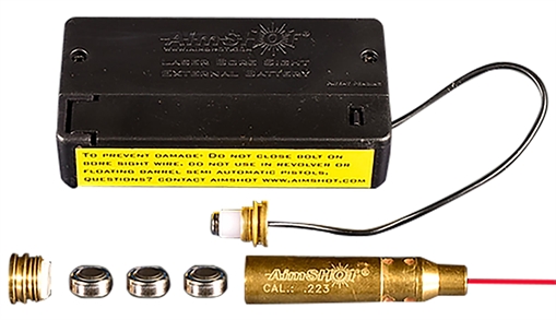 Picture of Aimshot Laser Boresighter Cartridge 223 Rem Brass 20X Brighter BS22320X