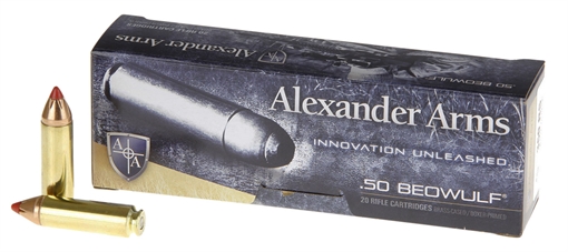 Picture of Alexander Arms FTX 50Beowulf 300gr Hornady FTX 20 Per Box/10 Case AB300FTXBOX