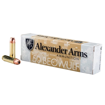 Picture of Alexander Arms XTP 50Beowulf 350gr Hornady XTP Hollow Point 20 Per Box/10 Case AB350XTPBOX