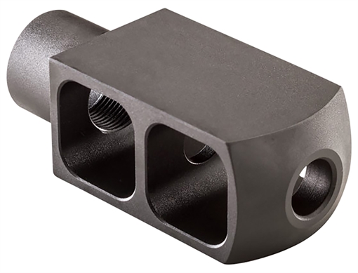 Picture of Alexander Arms Tank Muzzle Brake Kit Black Steel with 49/64-20 tpi Threads 3.50" OAL 1.50" Diameter for 50 Beowulf MBEOTNKKIT