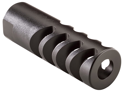 Picture of Alexander Arms Millennium Muzzle Brake Kit Black Steel with 49/64-20 RH tpi Threads 4" OAL 3.50" Diameter for 50 Beowulf MBMMB64KIT