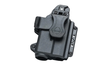 Picture of Alien Gear Holsters Photon Holster, Fits GLOCK 19/44/45/23 with Compact Light, Polymer Construction, Ambidextrous, Black PHO-0057-L1-D