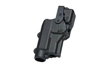 Picture of Rapid Force Rapid Force, Level 3 Duty Holster, Fits GLOCK 19 with Large Light (X300/TLR-1), Right Hand, Black R3-M-0057-BK-RH-LL-A0-C