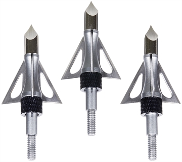 Picture of Allen Impact Fixed Blade Broadhead Stainless Steel Blades Silver 3 Pack 14635