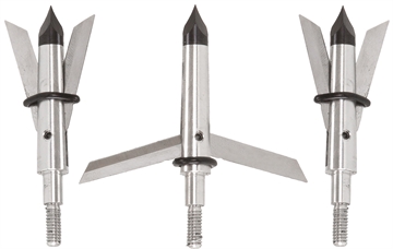 Picture of Allen Tomahawk Expandable Broadhead Stainless Steel Blades Silver 3 Pack 14674