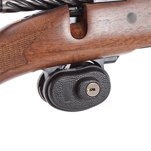 Picture of Allen Trigger Lock Open With Key Black Steel Firearm Fit- Handgun/Rifle/Shotgun 15415
