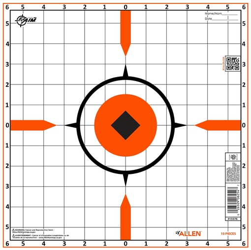 Picture of ALLEN 15576   RIGID SIGHT-IN TARGET 10PK