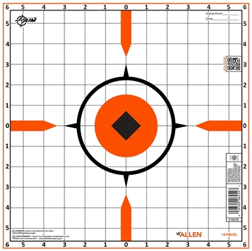 Picture of ALLEN 15576   RIGID SIGHT-IN TARGET 10PK
