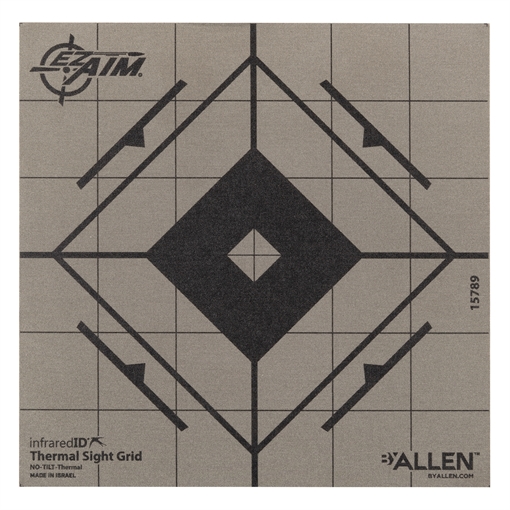 Picture of Allen Thermal Target Sight-In Grid Hanging Paper 6" x 6" Black/Gray 15789