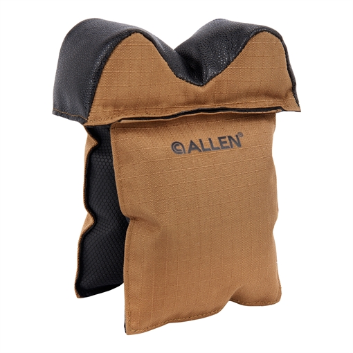 Picture of Allen X-Focus Window Prefilled Front Bag Coyote w/Black Accents Ripstop Polyester, Tacky Grip Bottom Weighs 1.29 lbs., 5.50" L x 7" H 18413