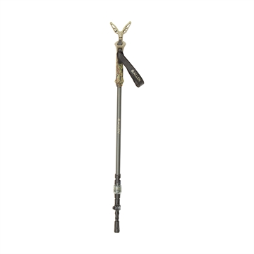 Picture of Allen Axial EZ-Stik Shooting Stick Monopod made of Matte Beetle Green Aluminum with Rubber Foot, Push Button Auto Slide Action, Post Attachment System & 29-61" Vertical Adjustment 21447