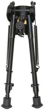 Picture of Allen Bozeman Rifle Bipod Black Aluminum w/Sling Swivel Mount, Rubber Feet & 9-13" Vertical Adjustment 2188