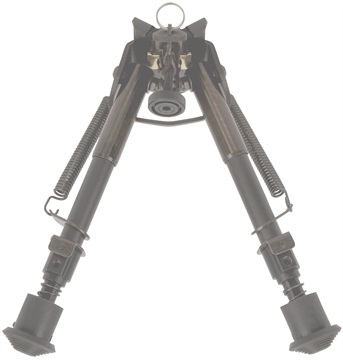 Picture of Allen Bozeman Rifle Bipod Black Aluminum w/Sling Swivel Stud Mount, Rubber Feet & 6-9" Vertical Adjustment 2207