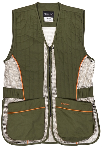 Picture of Allen Ace Shooting Range Vest with Moveable Shoulder Pad R or L Green M/L 22611