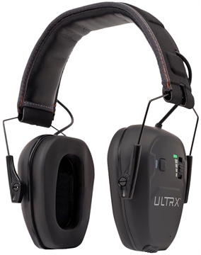 Picture of Allen Company ULTRX Bionic Bluetooth E-Muff, Electronic Earmuff, NRR 22dB, Bluetooth 5.3, Rechargeable, Rubberized Protective Coating, Midnight Gray 4101