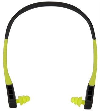 Picture of Allen Company ULTRX Banded Ear Plugs, NRR 22dB, Gray/Neon Yellow 4102