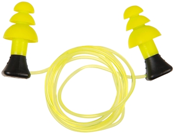 Picture of Allen Company ULTRX Tethered Silicone Ear Plugs, NRR 26dB, Yellow, 3 Pairs 4118