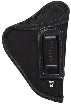 Picture of Allen Inside-The-Pant Conceal Carry Holster Size 00 IWB Black Ultrasuede Fabric, Fits Small/Medium DA Revolvers, Belt Mount Clip, Right Hand 44600