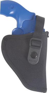 Picture of Allen Company Cortez, Outside Waistband Holster, Fits Small/Medium Revolvers with a 2"-3" Barrel, Nylon Construction, Snap Closure, Matte Finish, Black, Right Hand 44800