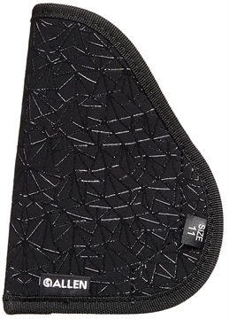 Picture of Allen Spiderweb In-The-Pocket Conceal Carry Holster Size 11 Black Nylon w/Web Grip Pattern, Compatible w/Ruger LC9/Sig P365/Glock 39 Ambidextrous 44911