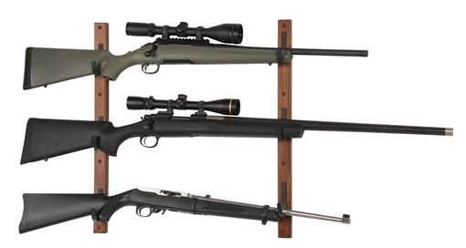 Picture of Allen Gun Collector 3 Gun Brown/Black Wood/Steel Holds 3 Rifle/Shotgun 5656