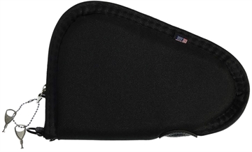Picture of Allen Locking Handgun Case Black Endura, YKK Zippers & Foam Padding Includes 2 Keys 8" L 748