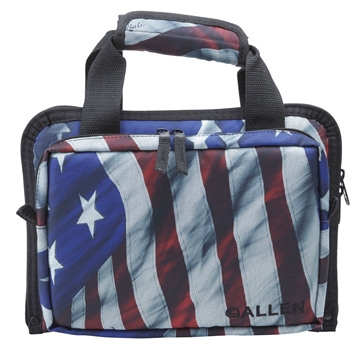 Picture of Allen Company Victory Duplex Double Handgun Case, American Flag Finish, Endura Fabric 02650904 7609