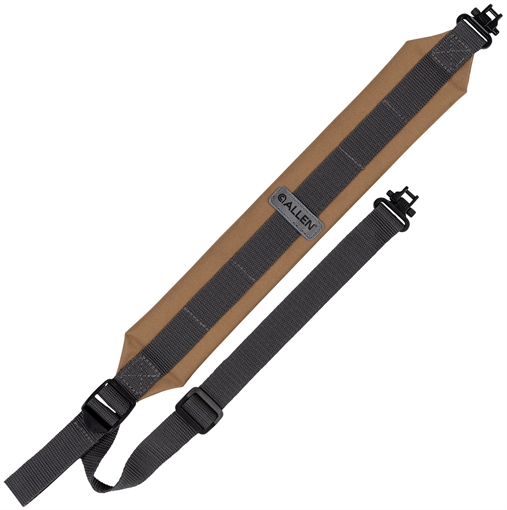 Picture of Allen Company Endura Sling, Rugged Fabric Construction, Matte Finish, FDE and Gray, Includes Sling Swivels 8546