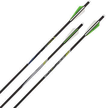 Picture of Allen CX600 Crossbow Bolts Black 20" Carbon Fiber 3 Pack 93120