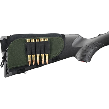 Picture of Allen Buttstock Shell Holder Black/Green Cordura Capacity 5rd Rifle Buttstock Mount 20550