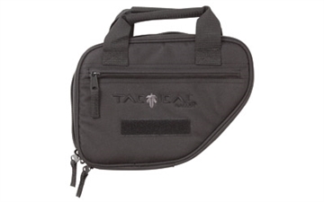 Picture of Allen Company Battalion Single Pistol Case, Black Polyester Fabric, 9"x7", Neoprene Internal Gun Pocket, Internal Magazine Straps, External Accessory Pocket, Lockable Zippers 10940