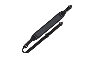 Picture of Allen Company Cascade Light Sling, Neoprene Construction, Matte Finish, Gray and Black, Includes Sling Swivels 8534