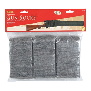Picture of Allen Knit Shotgun Scoped Sock - 52" Gray 3 Pack 13130