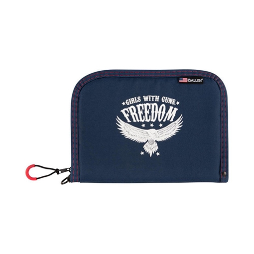 Picture of Girls With Guns Freedom Navy w/White Letters & Picture Polyester Holds Handgun 9071