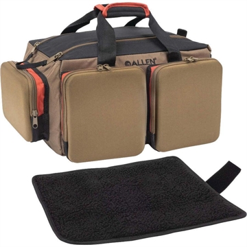 Picture of Allen Eliminator Rangemaster Tan Range Bag w/Pistol Rug, Multiple Exterior Pockets, Rigid Bottom w/Feet For Stability 8305