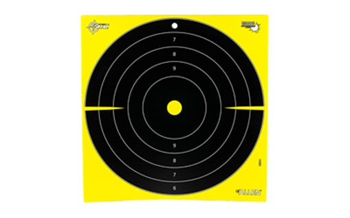 Picture of Allen Company EZ AIM Adhesive, Bullseye, 12.5", 30 Pack, Black/Chartreuse 15214-30