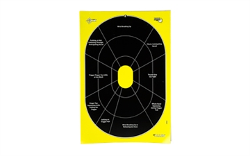 Picture of Allen Company EZ AIM Adhesive, HG Trainer, 12.5"x18", 30 Pack, Black/Chartreuse 15220-30