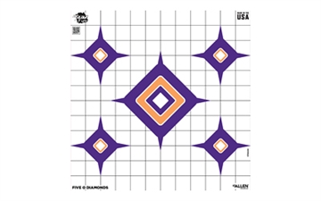 Picture of Allen Company Dialing in More Fun EZ Aim, Paper Target, 9 Pack, 12"x12", Assorted Colors 15641