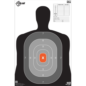Picture of Allen EZ Aim B27 Pro Silhouette Paper Target 23" x 35" 50/ct 15744