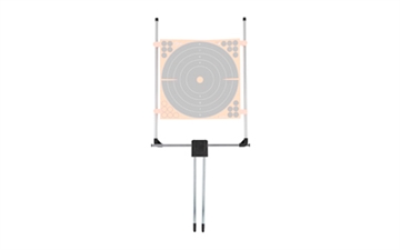 Picture of Allen Company Hub Stake Adjustable Target Stand, Fits 24"x24" Targets, 19.5" Tall, Black 15826