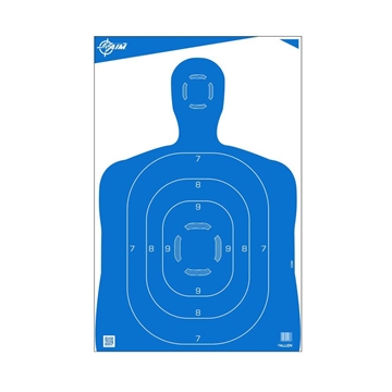 Picture of Allen EZ-Aim Silhouette Paper Shooting Targets 23"W x 35"H Blue 100/ct 15289