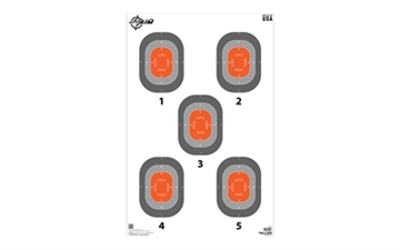 Picture of Allen Company EZ AIM 5-Spot, Paper Targets, 23x35", 50 Pack, Orange and Gray 15754