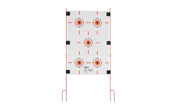 Picture of Allen Company EZ Aim Stow-N-Go Target Stakes, 52" Tall, Steel Construction, Orange, Includes 6 Alligator Clips 15828 026509082491