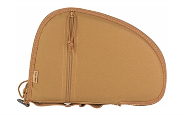 Picture of Allen Torrey Handgun Case Coyote Tan Polyester, Small Accessory Pocket, Muzzle Pocket & Lockable Zipper 11.50" x 7.75" Exterior Dimensions 3614