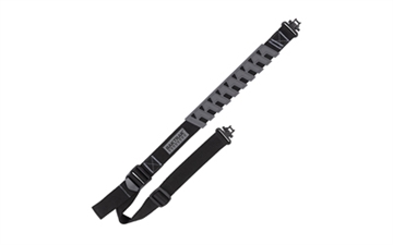 Picture of Allen Company TRAK Web Sling, Molded BAKTRAK Pad, Matte Finish, Black, Includes Sling Swivels 8536