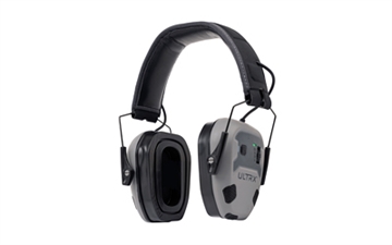 Picture of Allen Company ULTRX Bionic Fuse E-Muff, Electronic Earmuff, NRR 22dB, Bluetooth 5.3, Rechargeable, Rubberized Protective Coating, Midnight Gray 4144