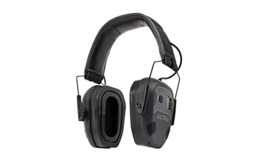 Picture of Allen Company ULTRX Bionic Fuse E-Muff, Electronic Earmuff, NRR 22dB, Bluetooth 5.3, Rechargeable, Rubberized Protective Coating, Midnight Gray 4109