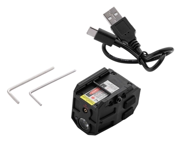 Picture of Alliance Consumer Group IPRMLT0003 MYCRO Rail Mount Light Matte Black PA66 Nylon 50/150/300 Lumens Green Laser