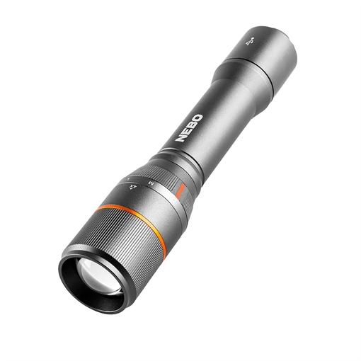 Picture of NEBO NEBFLT0020 Davinci 2000 Flashlight Gray 200/800/2,000 Lumens White LED NEBFLT0020 NEB-FLT-0020
